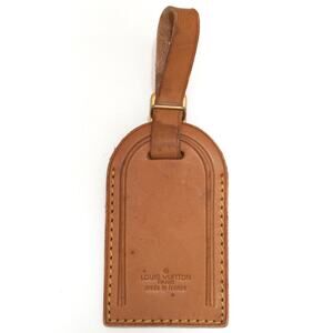 Authentic Louis Vuitton Vachetta Leather Luggage Name Tag II
